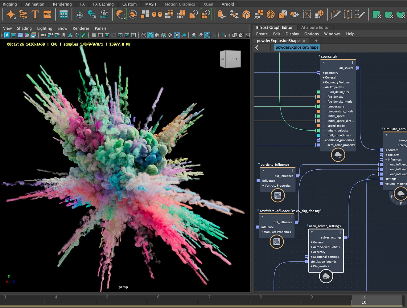 Maya - специални ефекти
