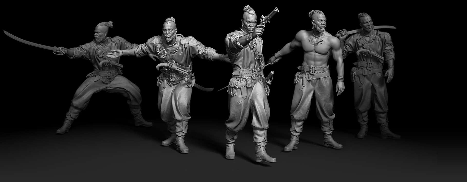 ZBrush - моделиран герой